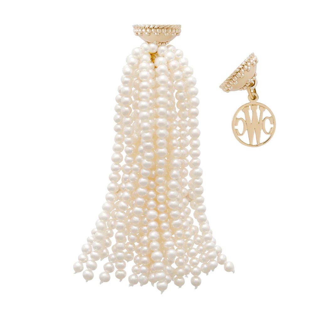 Clara Williams White Pearl Tassel
