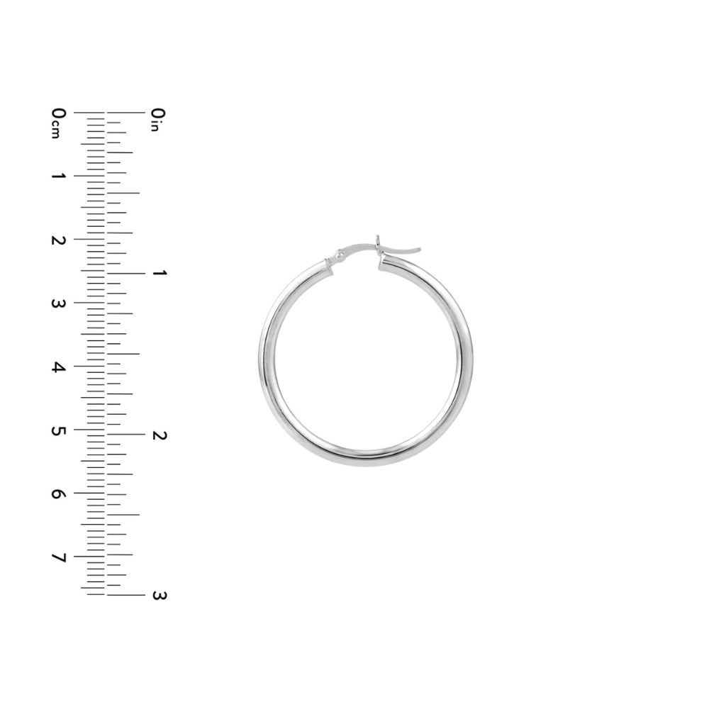 Sterling Silver Polished Hoops
