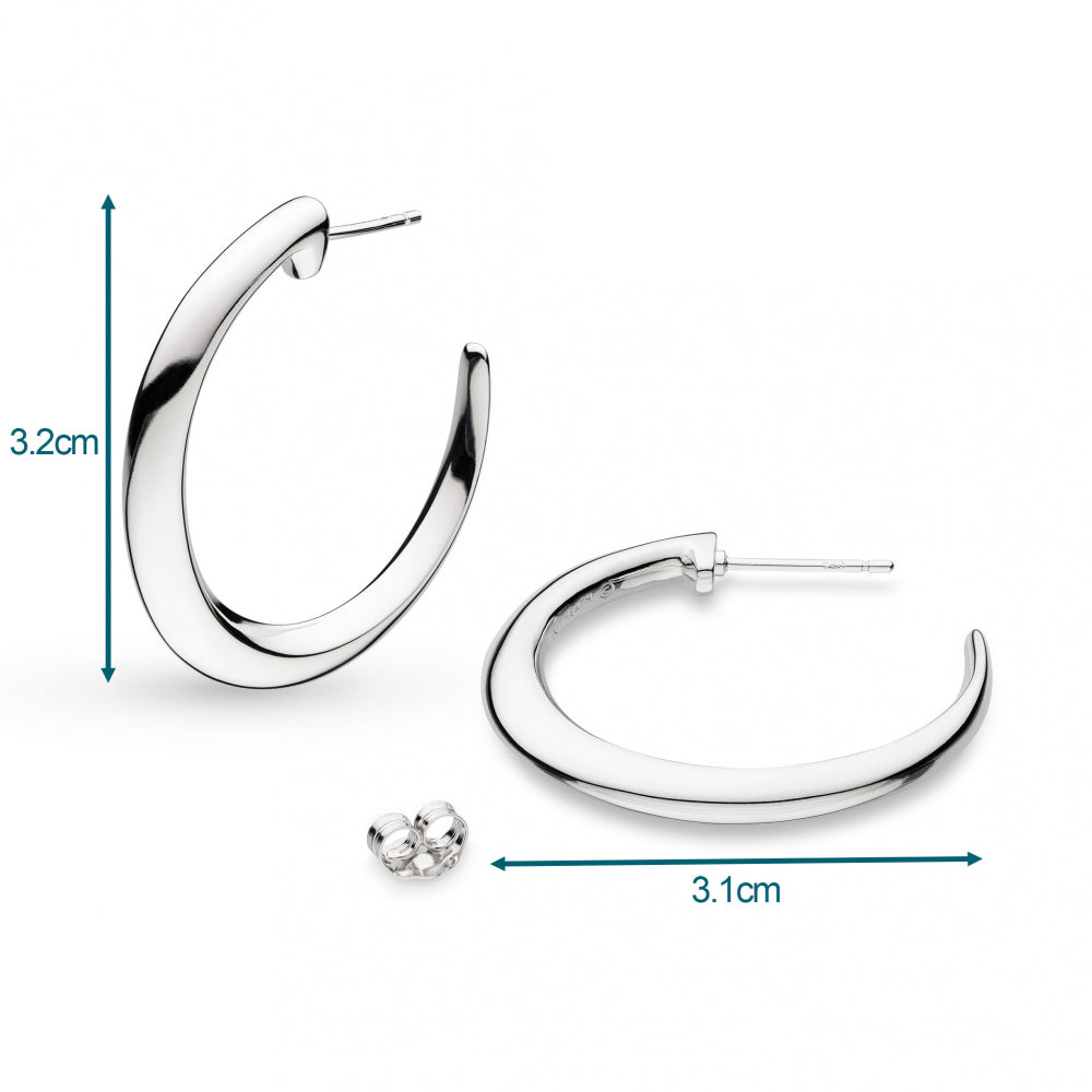 Kit Heath Bevel Cirque Grande Hoop Earrings