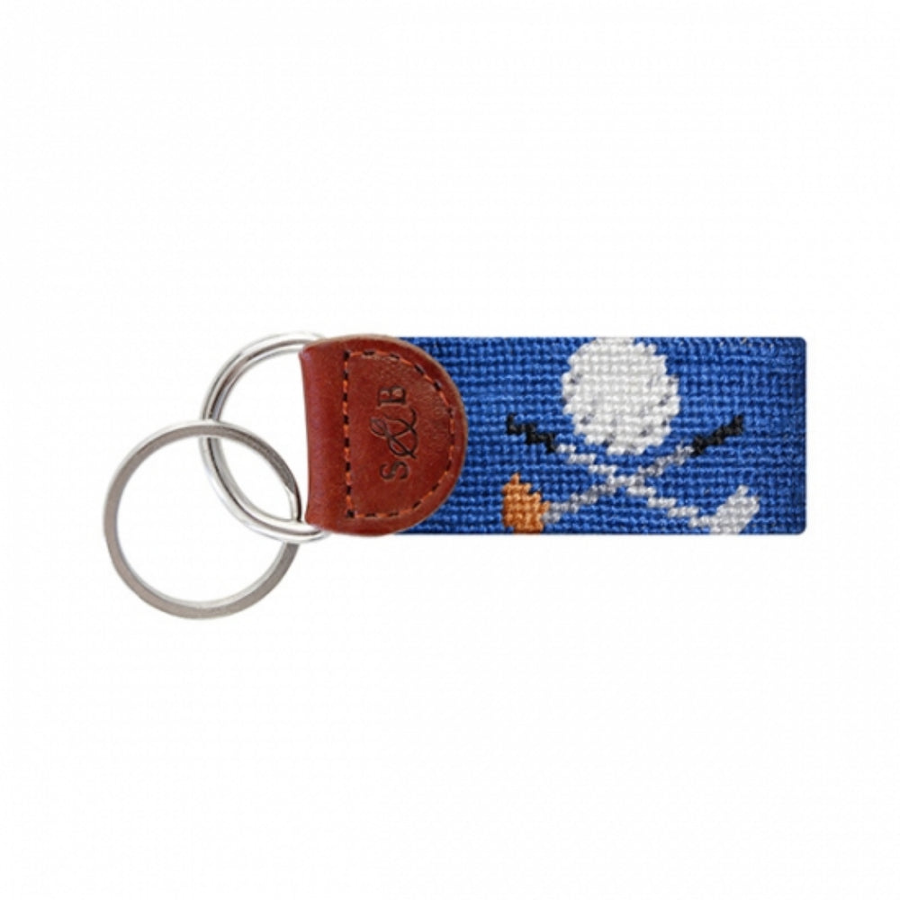 Smathers & Branson Golf Clubs Needlepoint Key Fob