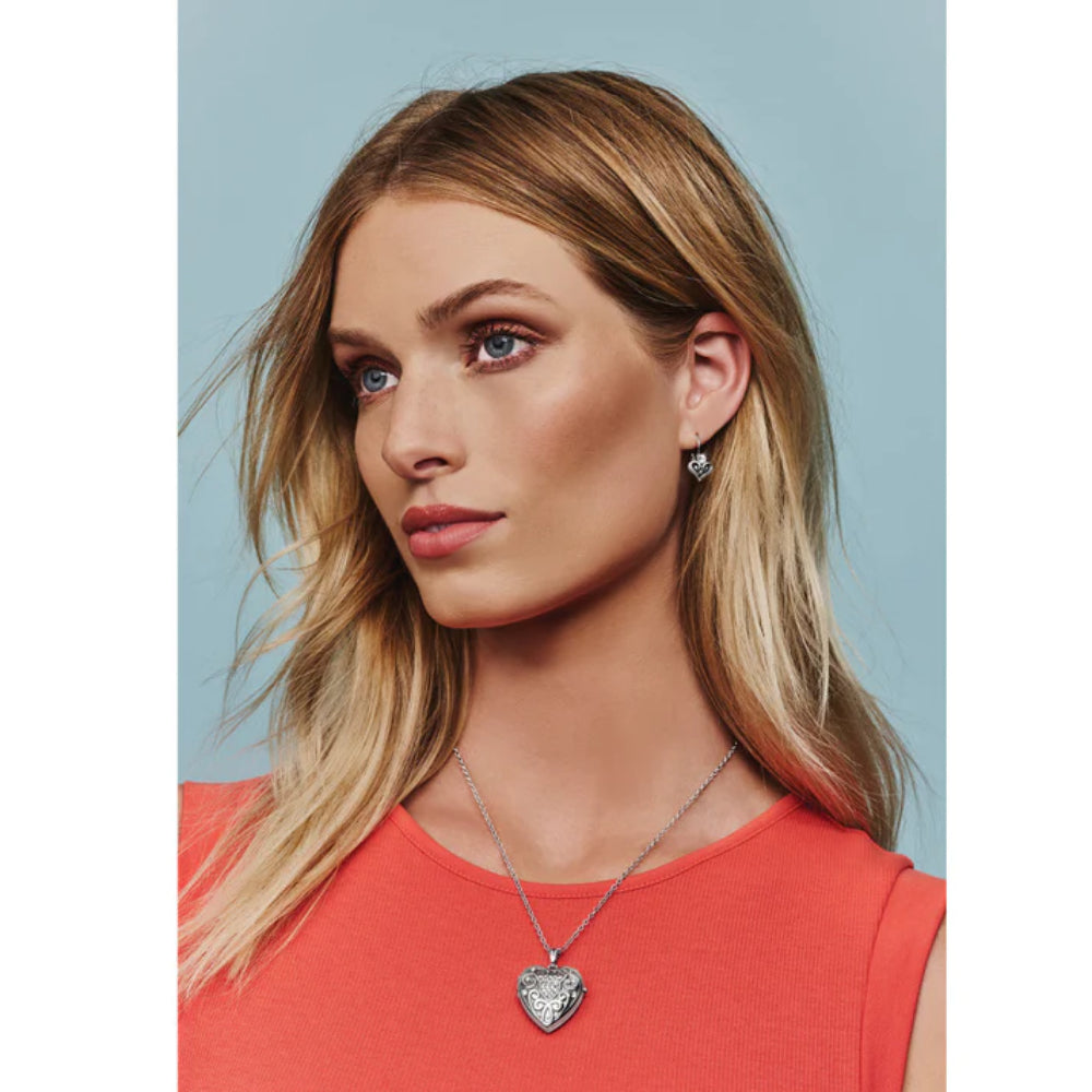 Brighton Alcazer Heart Leverback Earrings