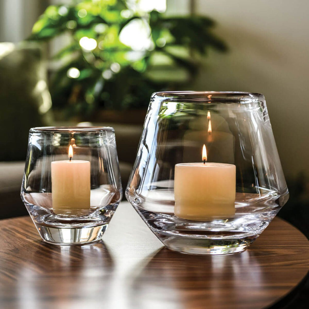 Simon Pearce Bristol Hurricane Glass Candleholder