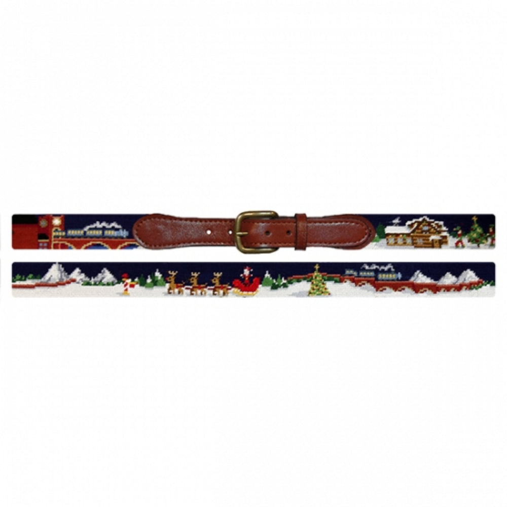 Smathers & Branson North Pole Needlepoint Belt