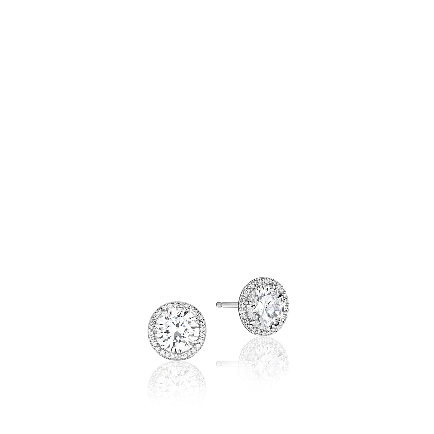Tacori Bloom Stud Earrings in 14kt White Gold