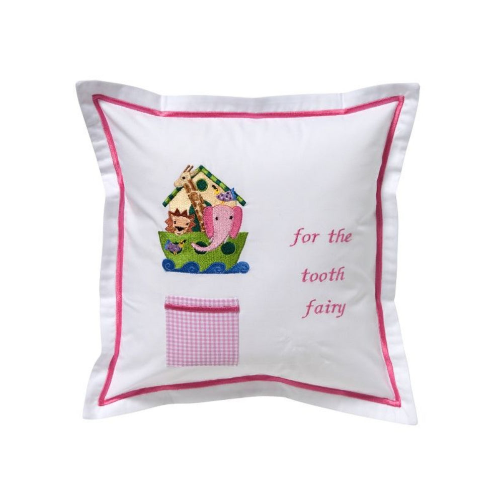 Jacaranda Living Pink Noah's Ark Tooth Fairy Pillow *SALE*