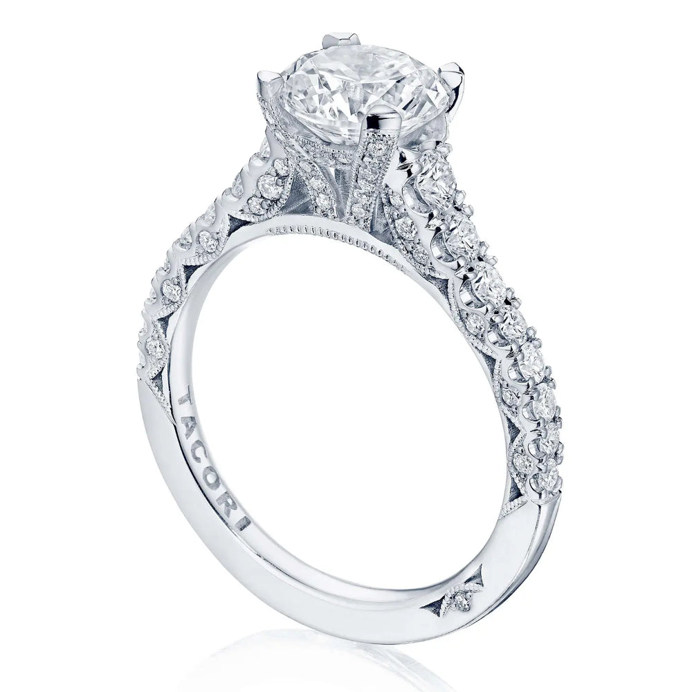 Tacori Petite Crescent Round Solitaire Engagement Ring