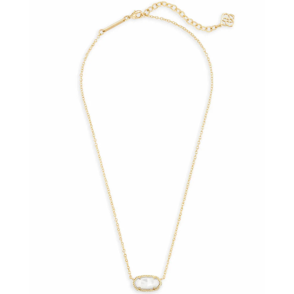 Kendra Scott Elisa Pendant Necklace in Ivory Mother of Pearl