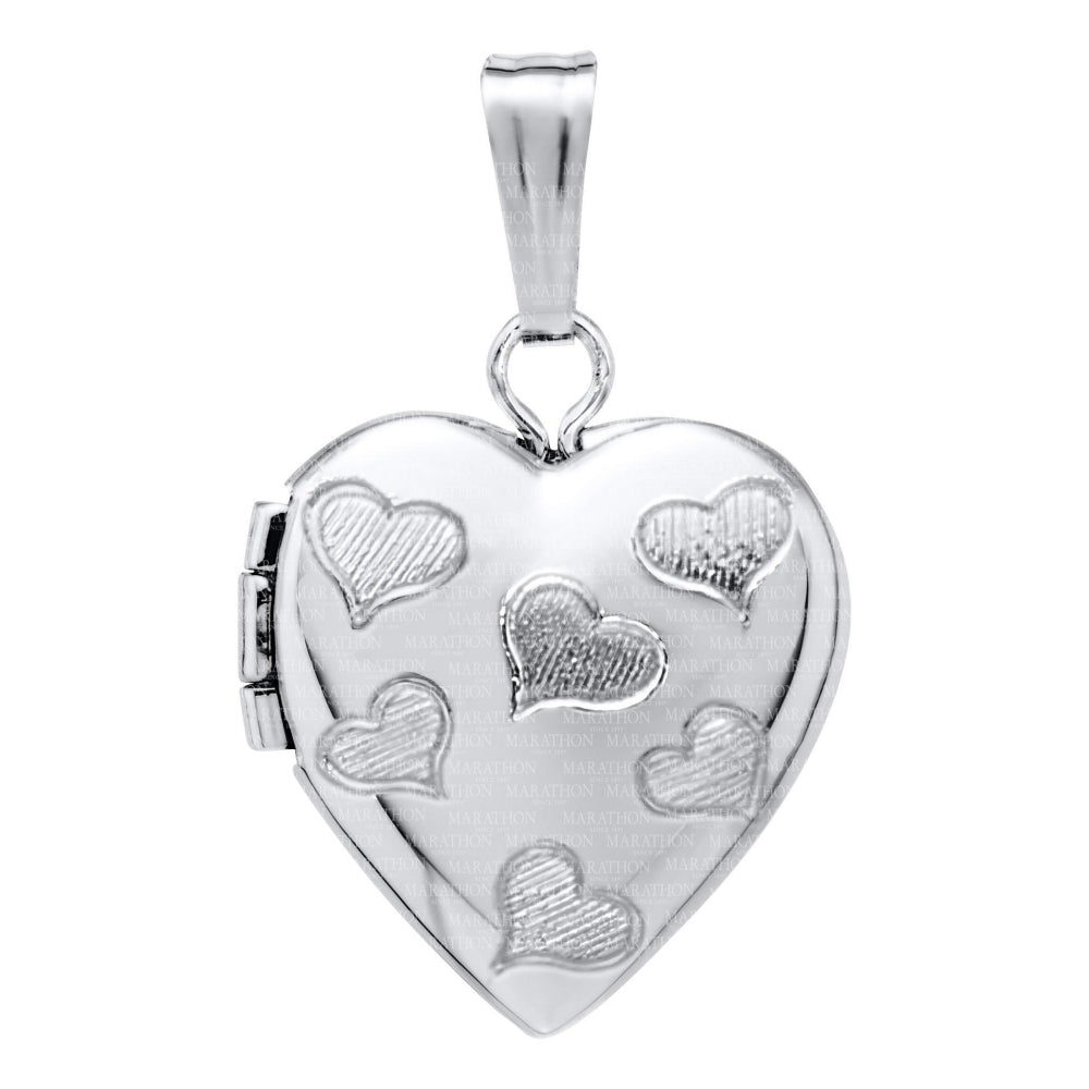 Children's Silver Heart Locket Necklace
