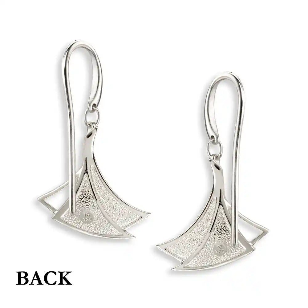 Nicole Barr Turquoise Watercolors Triangle Earrings