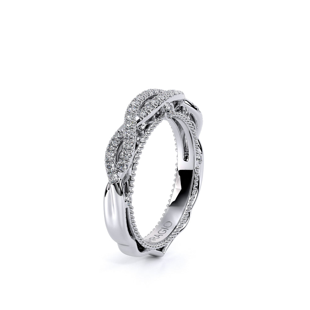 Verragio Venetian 18k White Gold Twist Wedding Band