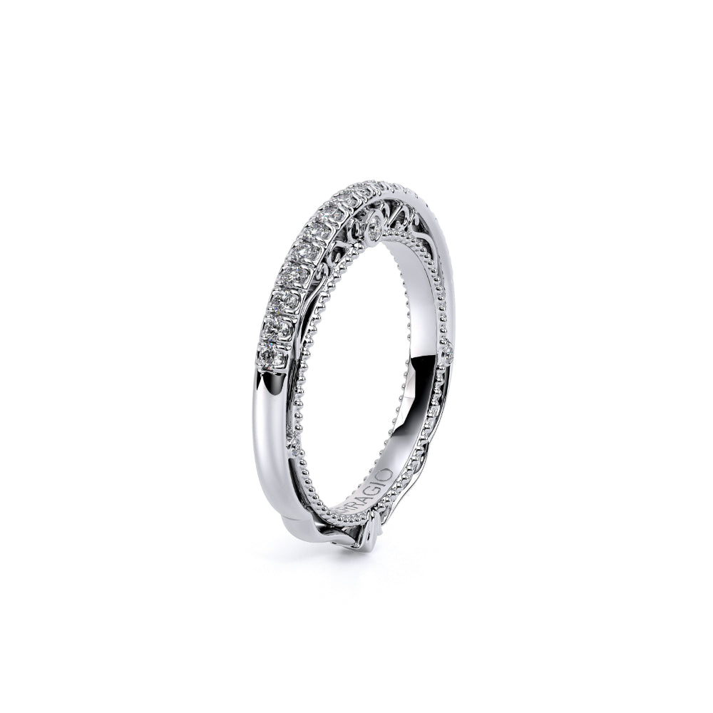 Verragio Venetian 18k White Gold Intricate Wedding Band