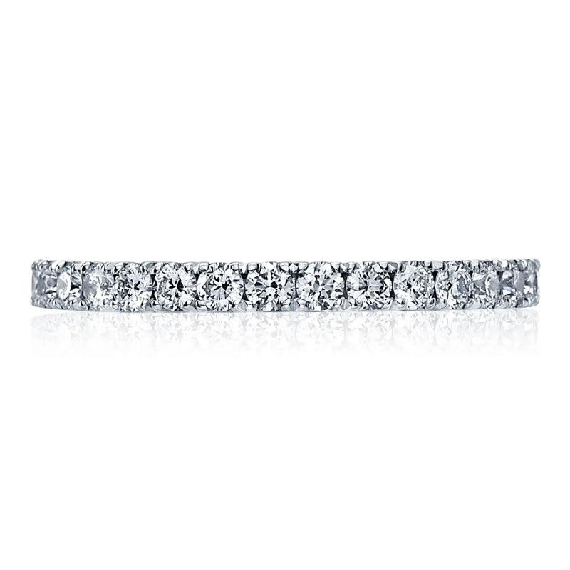 Tacori 18k Sculpted Crescent French Pave Diamond Wedding Band