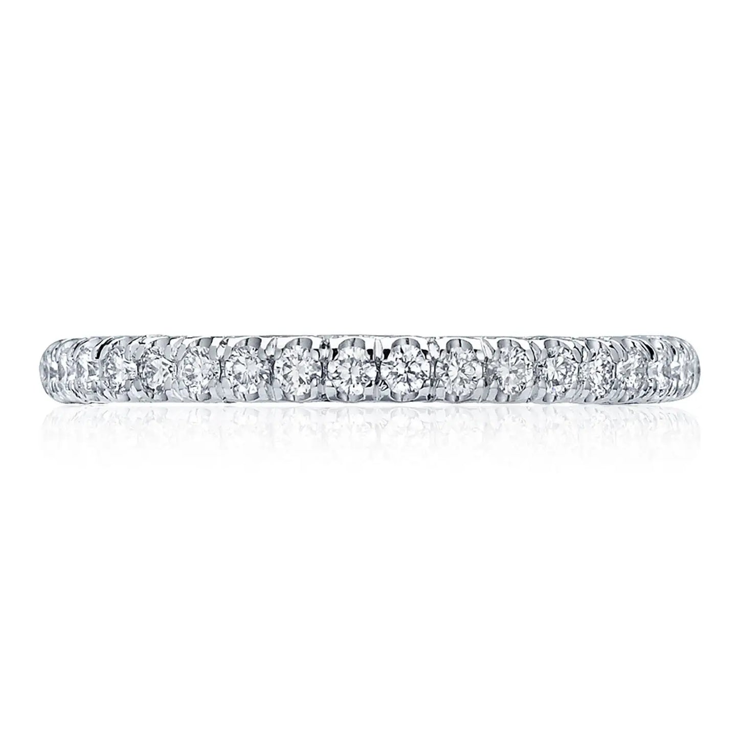 Tacori Petite Crescent French Pave Diamond Wedding Band - 2mm