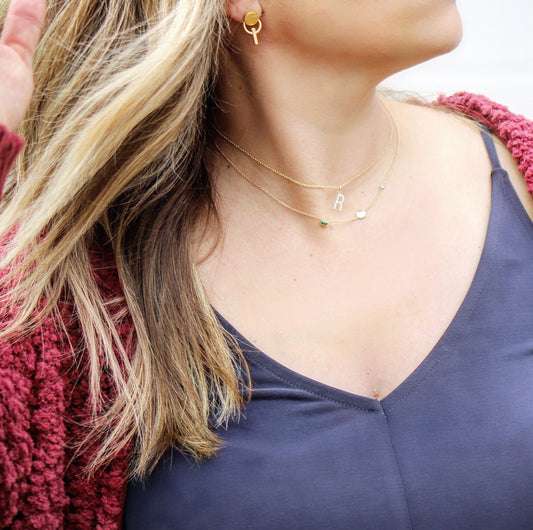 woman with necklace