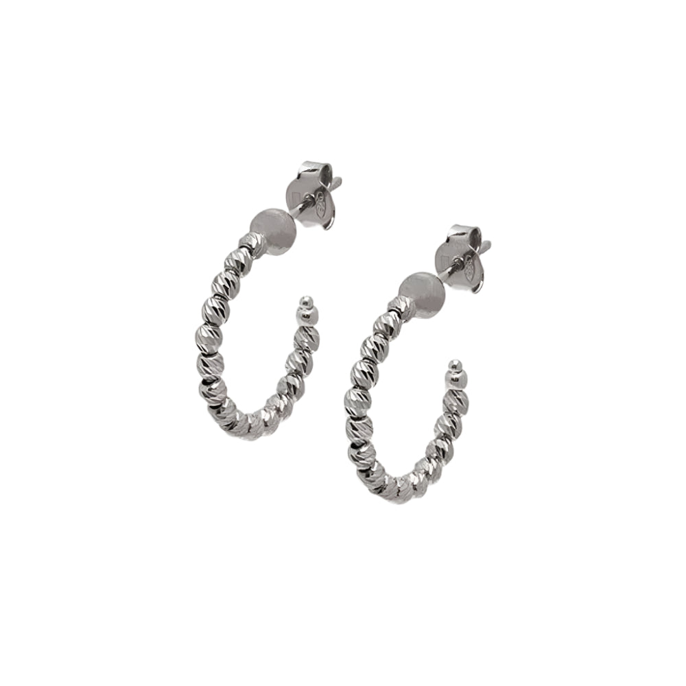 Desmos Diamond-Cut Hoop Earrings