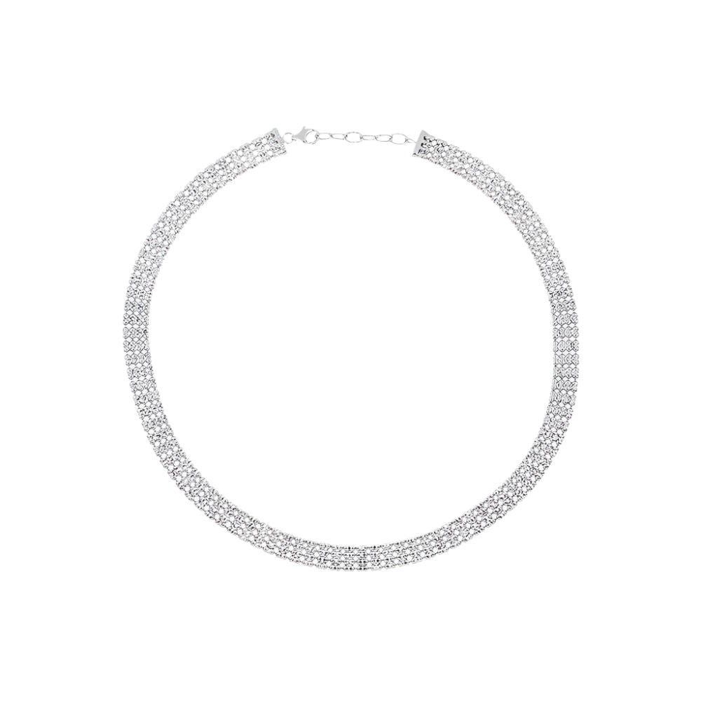 Desmos Infinity Diamond-Cut Adjustable Necklace