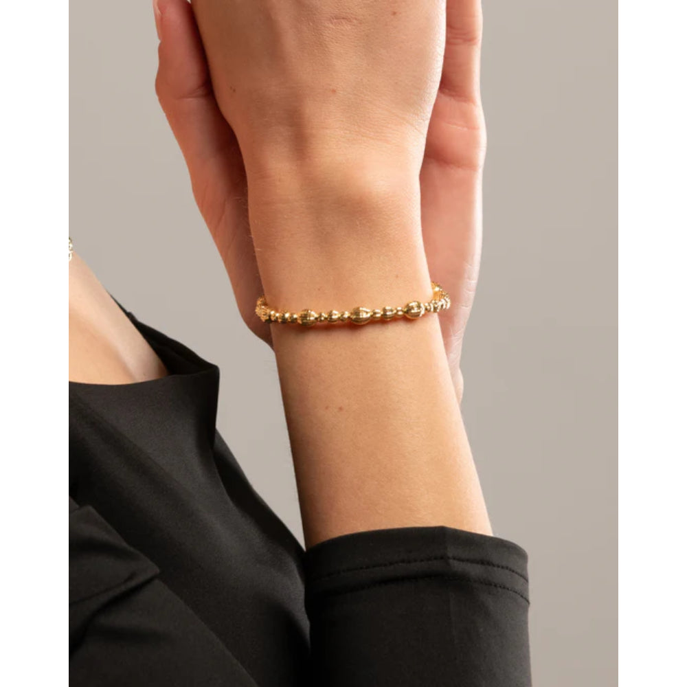 Desmos Crystal Bloom Gold-Tone Bracelet