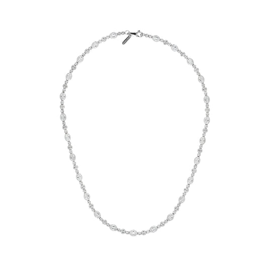 Desmos Sterling Silver "Crystal Bloom" Necklace
