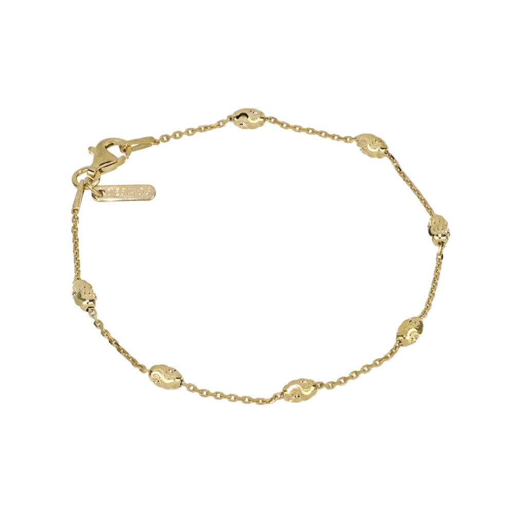 Desmos "Station Typhoon" Diamond-Cut Bead Bracelet, 7.25"