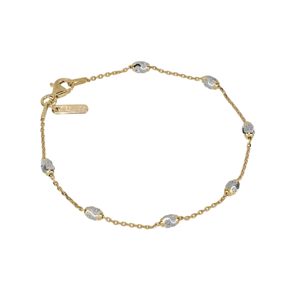 Desmos "Station Typhoon" Diamond-Cut Bead Bracelet, 7.25"