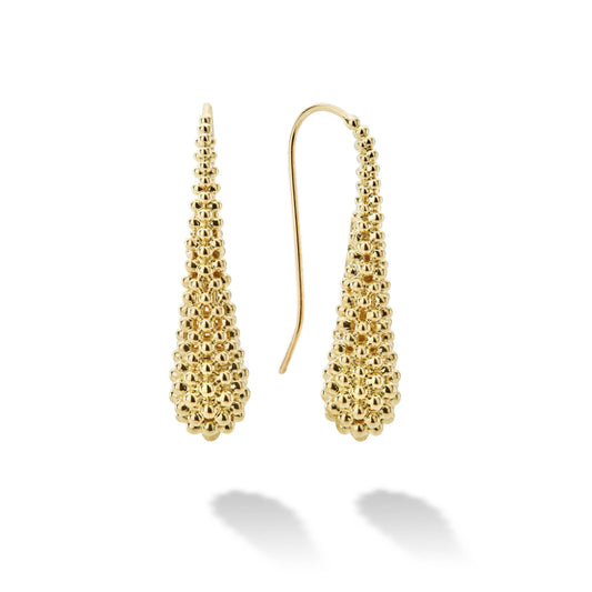 Lagos Caviar Gold 18k Caviar Drop Earrings