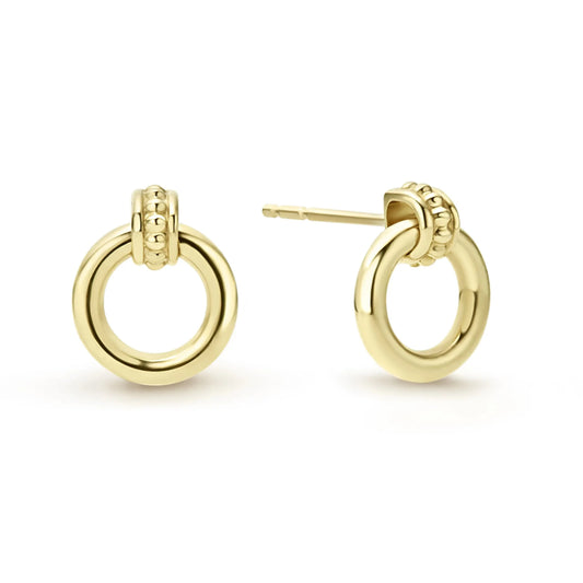 Lagos Meridian 18k Gold Circle Stud Earrings