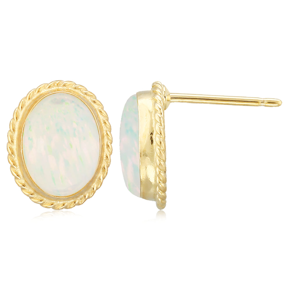 Opal & 14k Gold Earrings