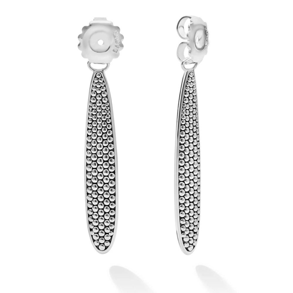 Lagos Signature Caviar Large Drop Earring Backs