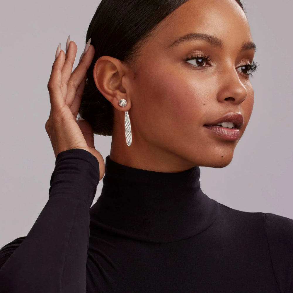 Lagos Signature Caviar Large Drop Earring Backs