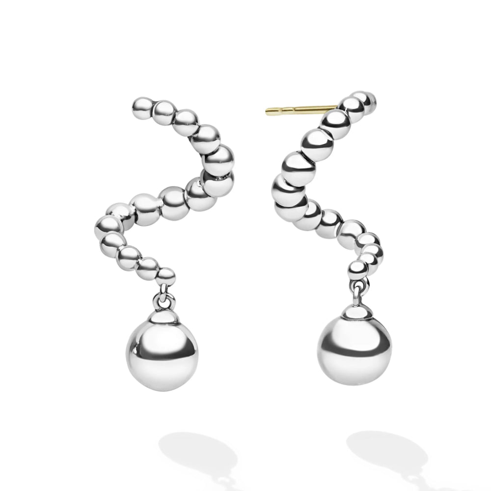 Sterling Silver beaded earrings