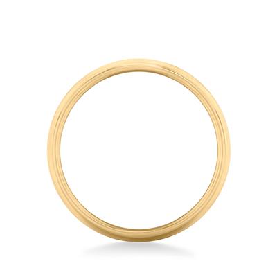 14k Gold European Fit Brushed Wedding Band 8mm