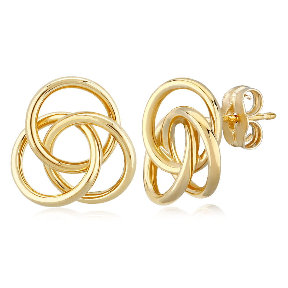 14Y Large Love Knot Earrings