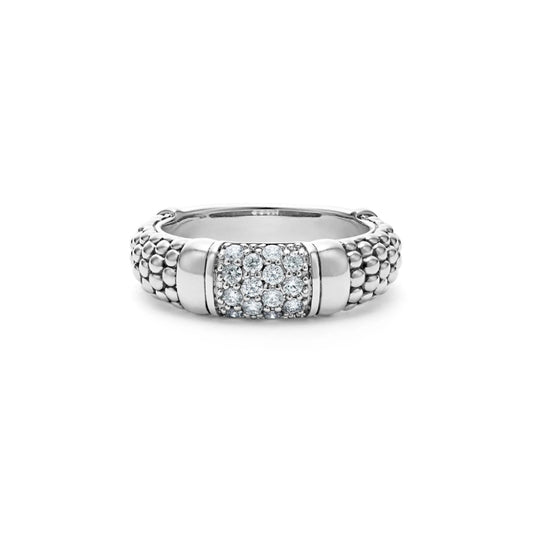 Lagos Signature Caviar Diamond Ring