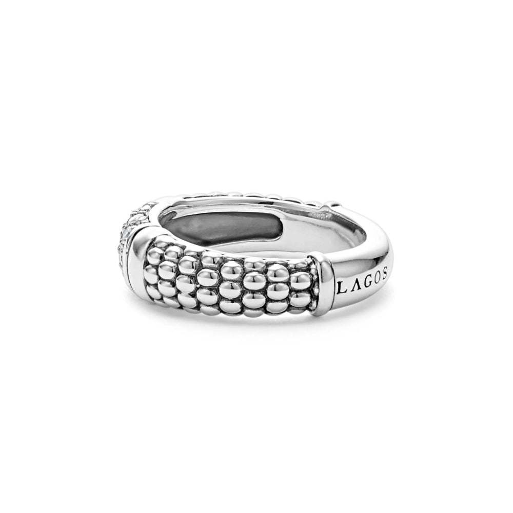 Lagos Signature Caviar Diamond Ring