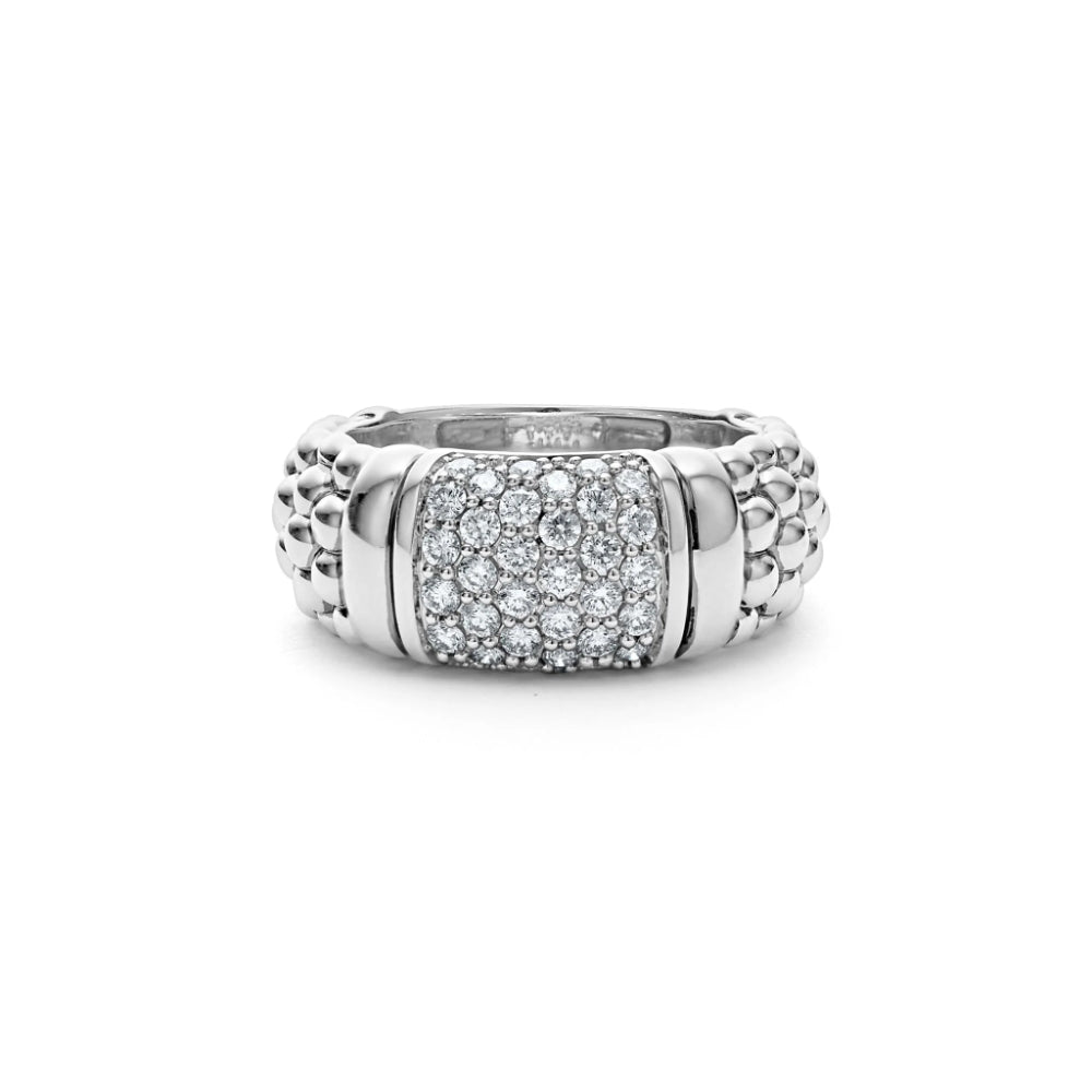 Lagos Signature Caviar Diamond Ring