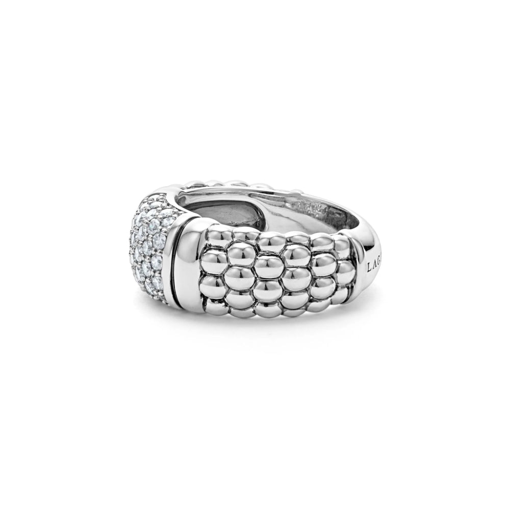 Lagos Signature Caviar Diamond Ring