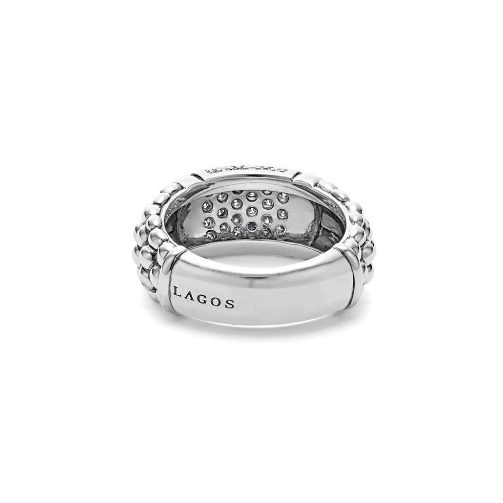 Lagos Signature Caviar Diamond Ring