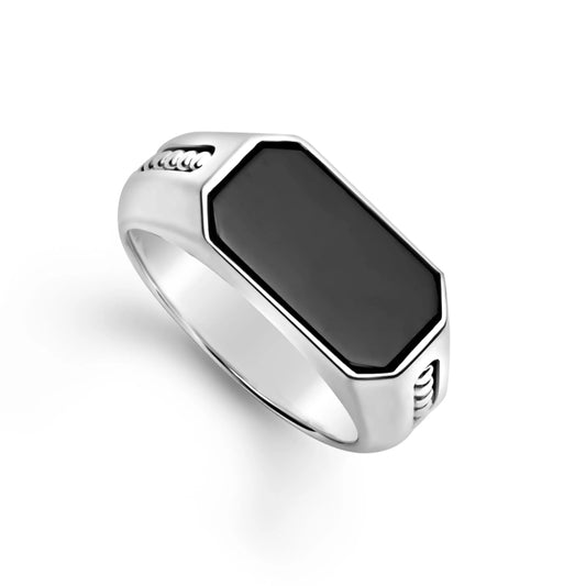 Lagos Anthem Onyx Octagon Ring
