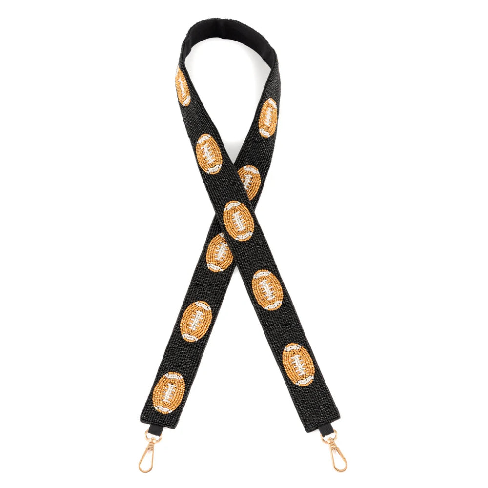 Shiraleah Football Beaded Bag Strap