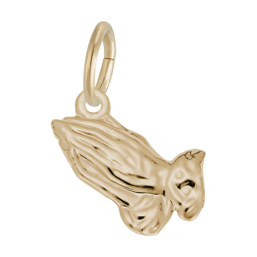 0216 Petite Praying Hands Charm