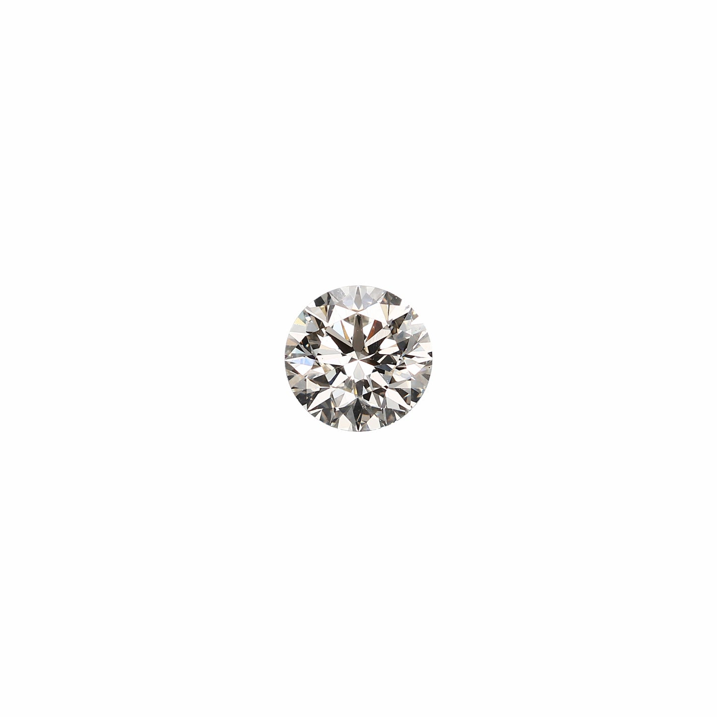Round 1.54 carat GIA certified triple excellent diamond graded JSI1 on a white background
