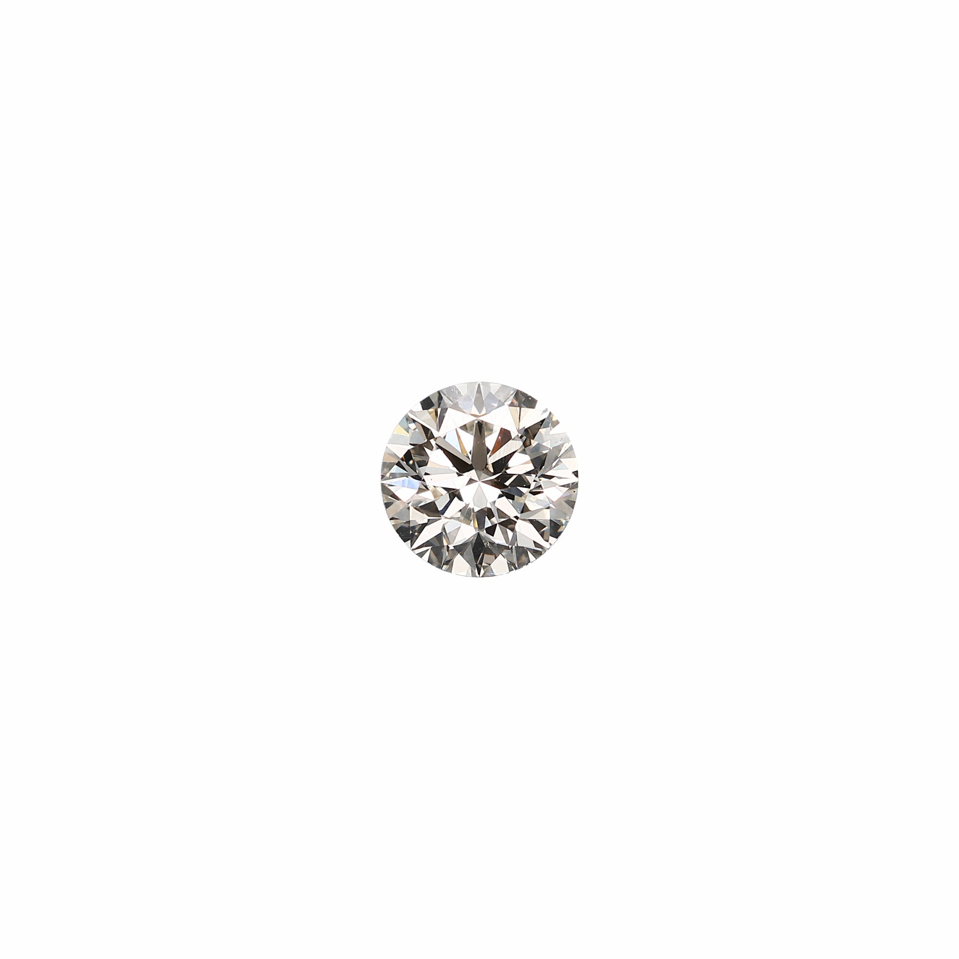 Round 1.54 carat GIA certified triple excellent diamond graded JSI1 on a white background