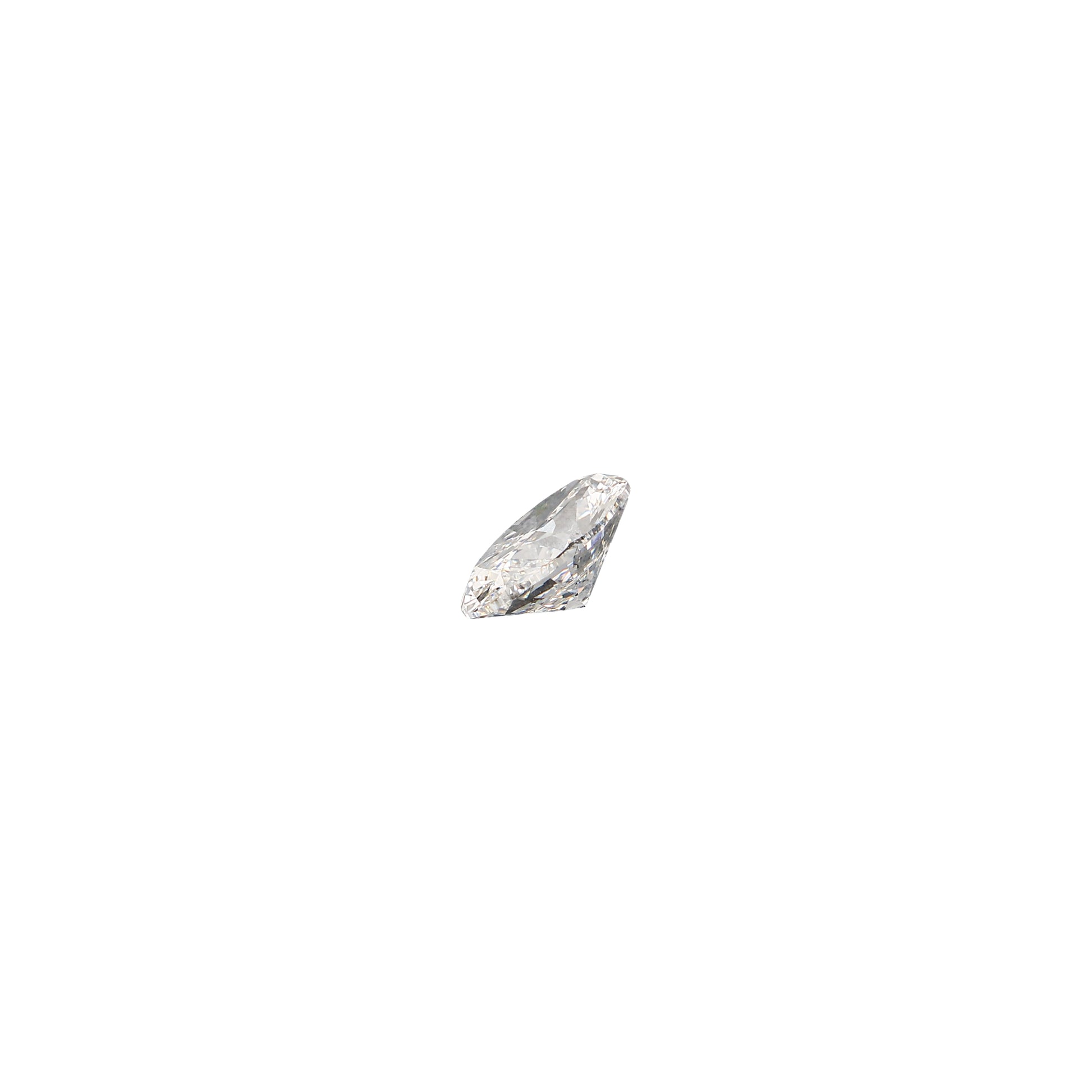 Oval 1.01 carat GIA certified diamond graded GSI2 on a white background