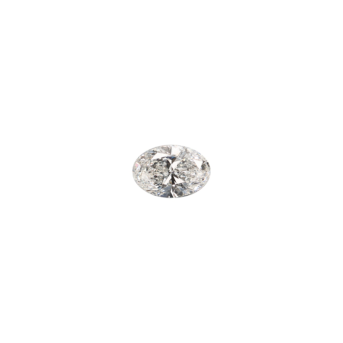 Oval 1.01 carat GIA certified diamond graded GSI2 on a white background