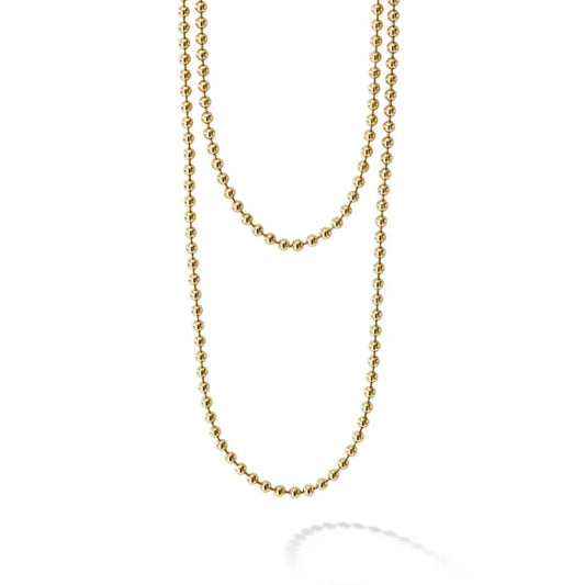 Lagos 18k Caviar Gold Beaded Necklace