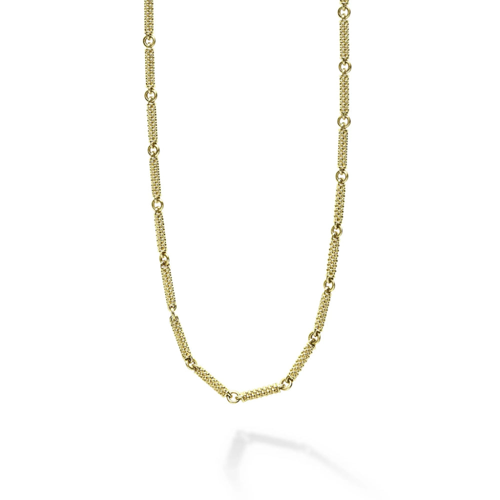 Lagos Signature Caviar 18k Gold Superfine Caviar Link Necklace