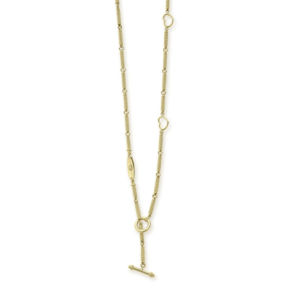 Lagos Signature Caviar 18k Gold Superfine Caviar Link Necklace