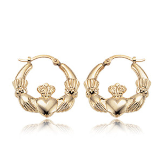 14k Celtic  Hoop Earrings