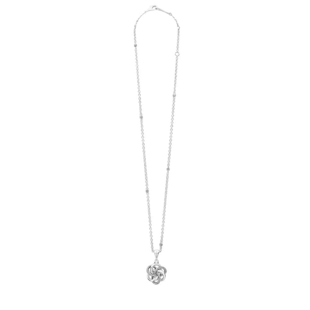 Lagos Love Knot Sterling Silver Pendant Necklace