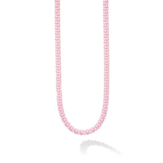 Lagos Pink Caviar Ceramic Beaded Necklace, 5mm